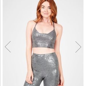 NEW wTags Sweaty Betty Disco Foil Workout Leggings